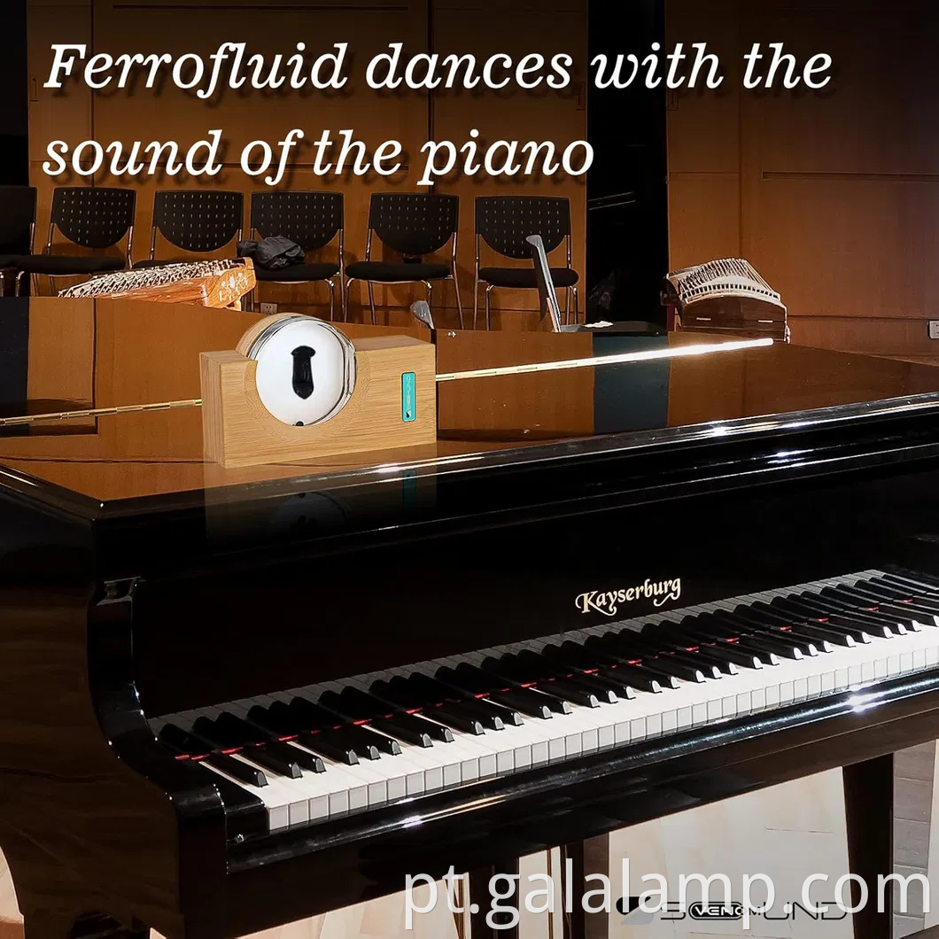 Ferrofluid Speaker Music Mate, simbionte em uma garrafa, lâmpada de tela Ferrofluid, brinquedo de ímã líquido